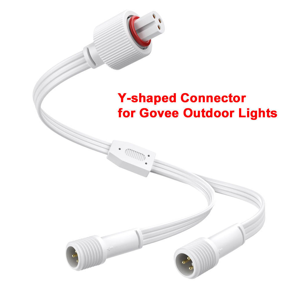 Outdoor Lighting Construction - Govee 屋外ライト用 Y 字型コネクタ IP68 防水延長コードディストリビューター