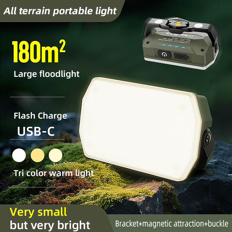 Outdoor Lighting Bollards - キャンプ用ランタン充電式屋外吊りテントランプ 4000mah ポータブル懐中電灯作業メンテナンス緊急照明