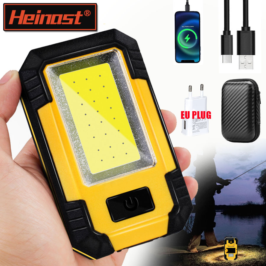 Outdoor Lighting Rechargeable - ポータブル4000mAh充電式作業灯 超高輝度COB懐中電灯 磁石/フック付き キャンプ用ランタン アウトドア緊急用