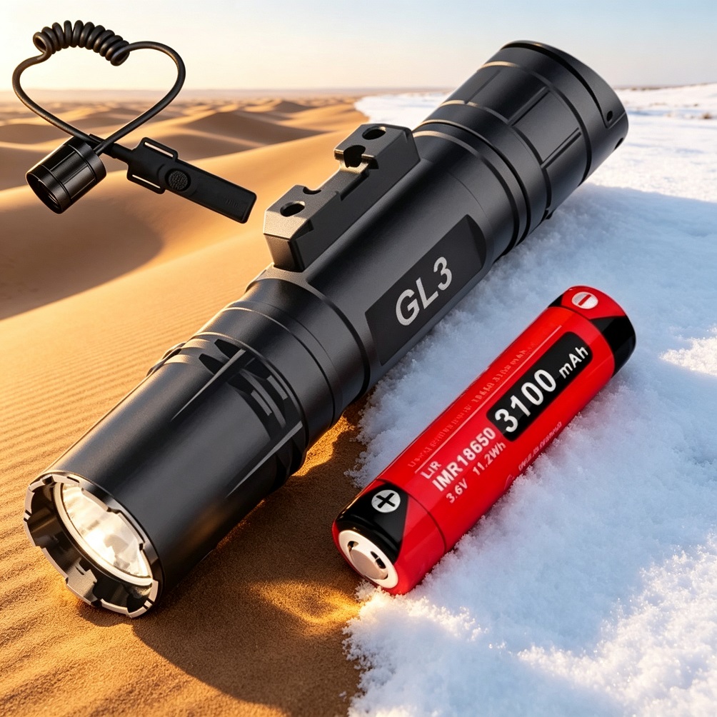 Outdoor Lighting Rechargeable - クララス GL3 タクティカル懐中電灯 2100LM LED 充電式トーチ
