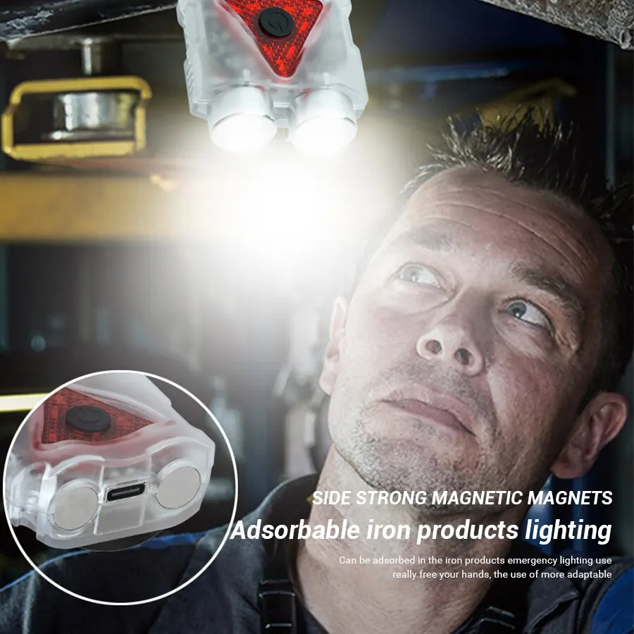 充電式ハンズフリーLEDヘッドランプ、防水キーチェーンマグネ - Outdoor Lighting Rechargeable のレビューと価格