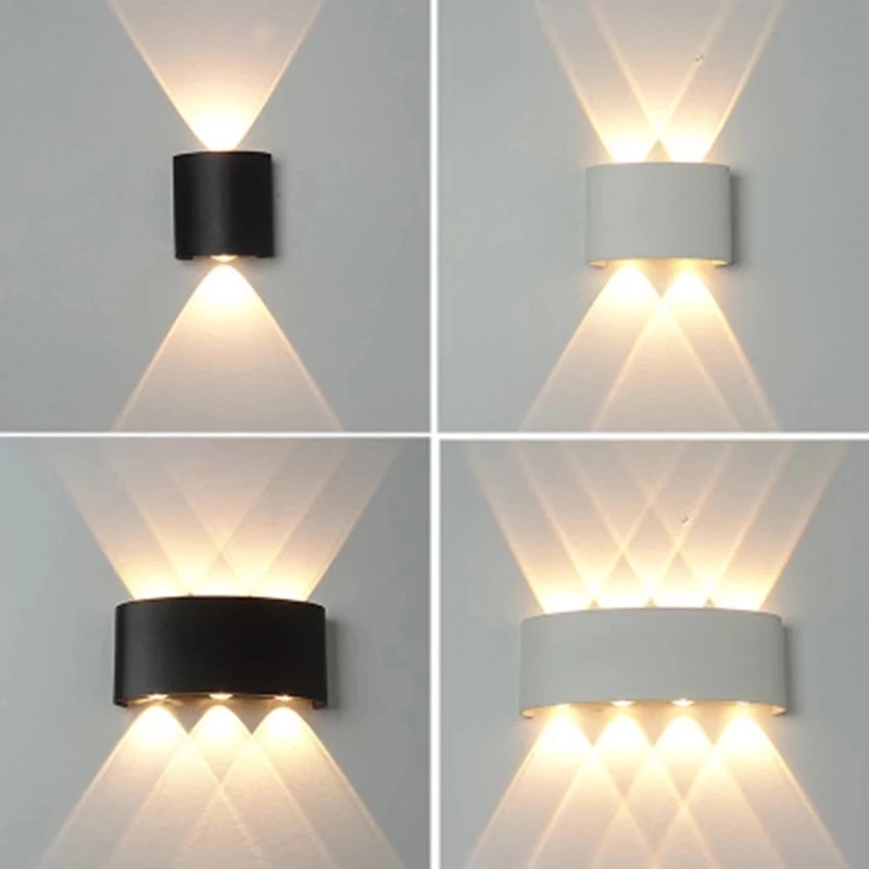 Led ウォールランプアルミ屋外屋内 Ip65 アップダウン - Outdoor Lighting On Stairs のレビューと価格