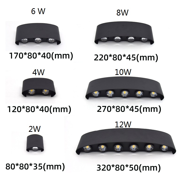 Led ウォールランプアルミ屋外屋内 Ip65 アップダウン - Outdoor Lighting On Stairs のレビューと価格