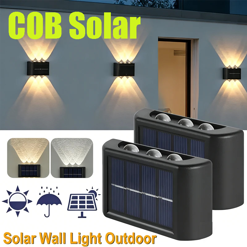 COB ソーラーウォールランプ屋外防水ソーラーライト上下凸レ - Outdoor Lighting Uplight のレビューと価格
