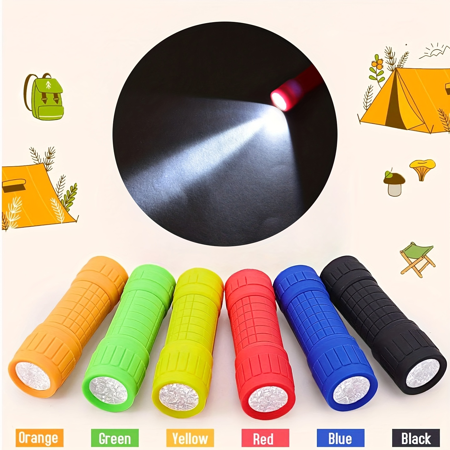 ミニポータブル懐中電灯 9 XPE ランプビーズ 3 * A - Outdoor Lighting Bollards のレビューと価格
