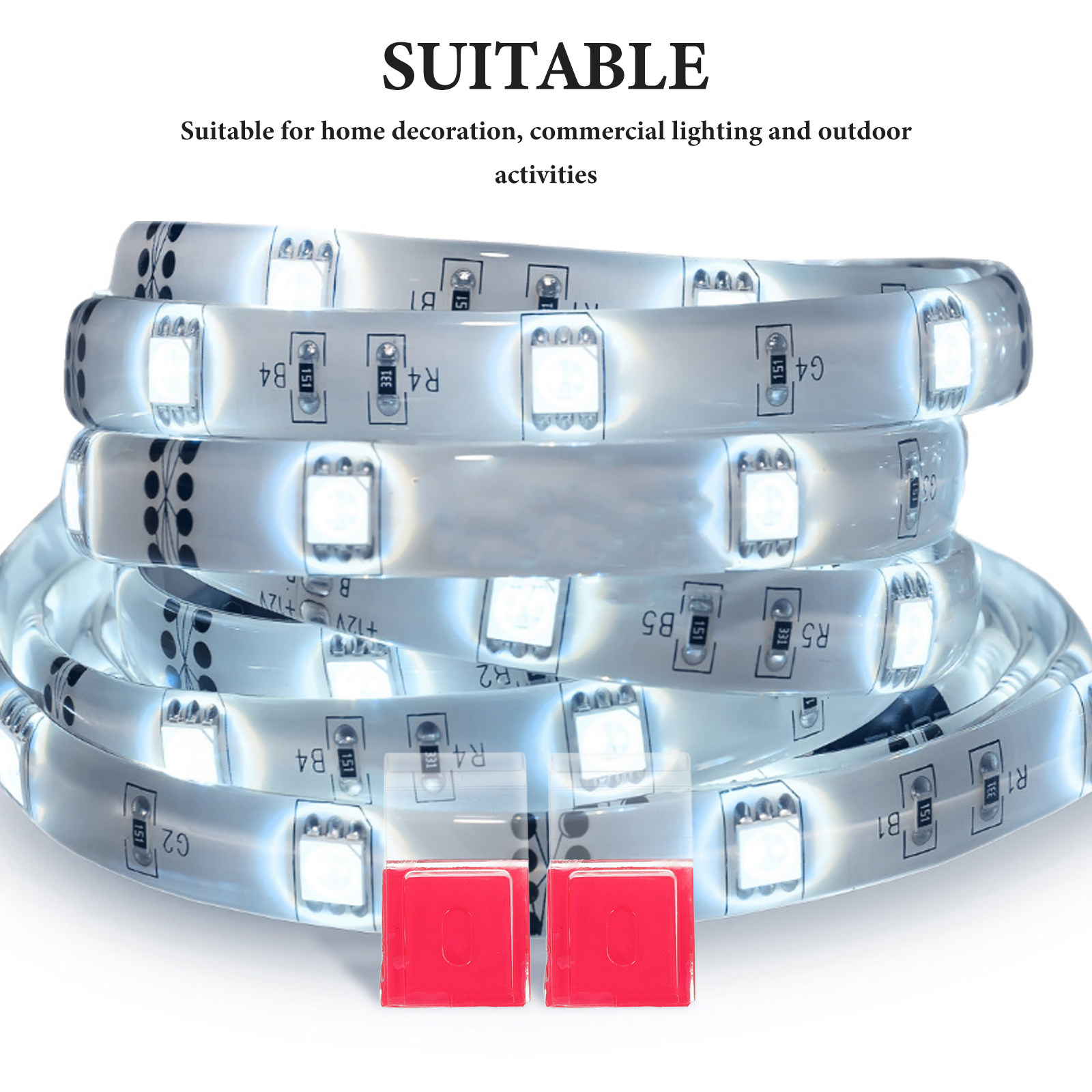 50個入り LEDストリップ用クリップ、強力な自己接着式、ネ - Outdoor Lighting Led Strip のレビューと価格