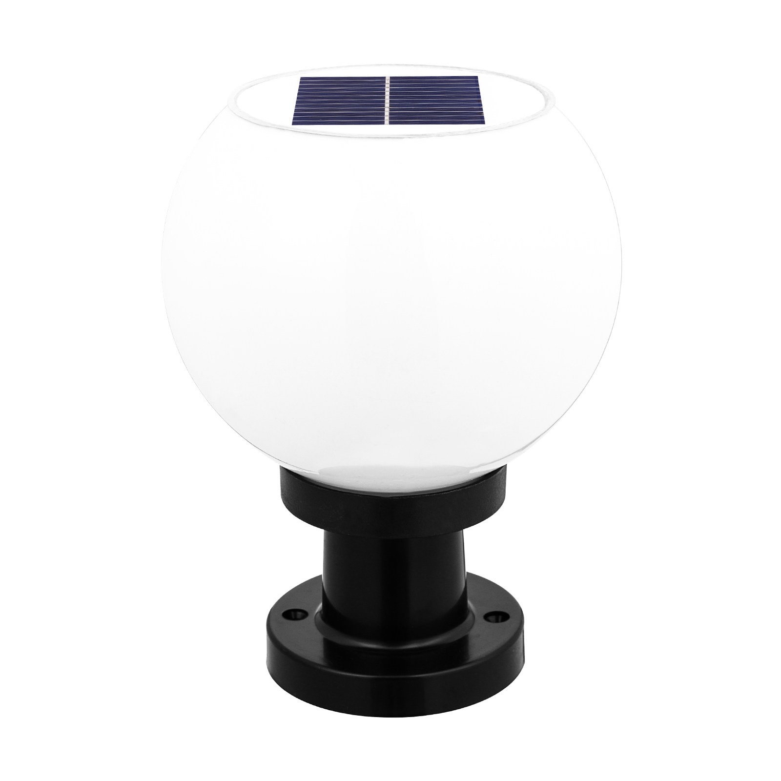 1. 太陽光発電式、丸型LED壁掛け柱灯、白色、防水、耐久性 - Outdoor Lighting Round のレビューと価格