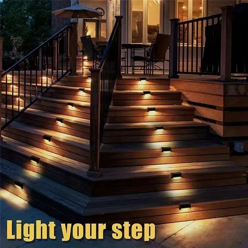AT02-ソーラーLEDステップライト 16個セット 屋外デ - Outdoor Lighting On Stairs のレビューと価格