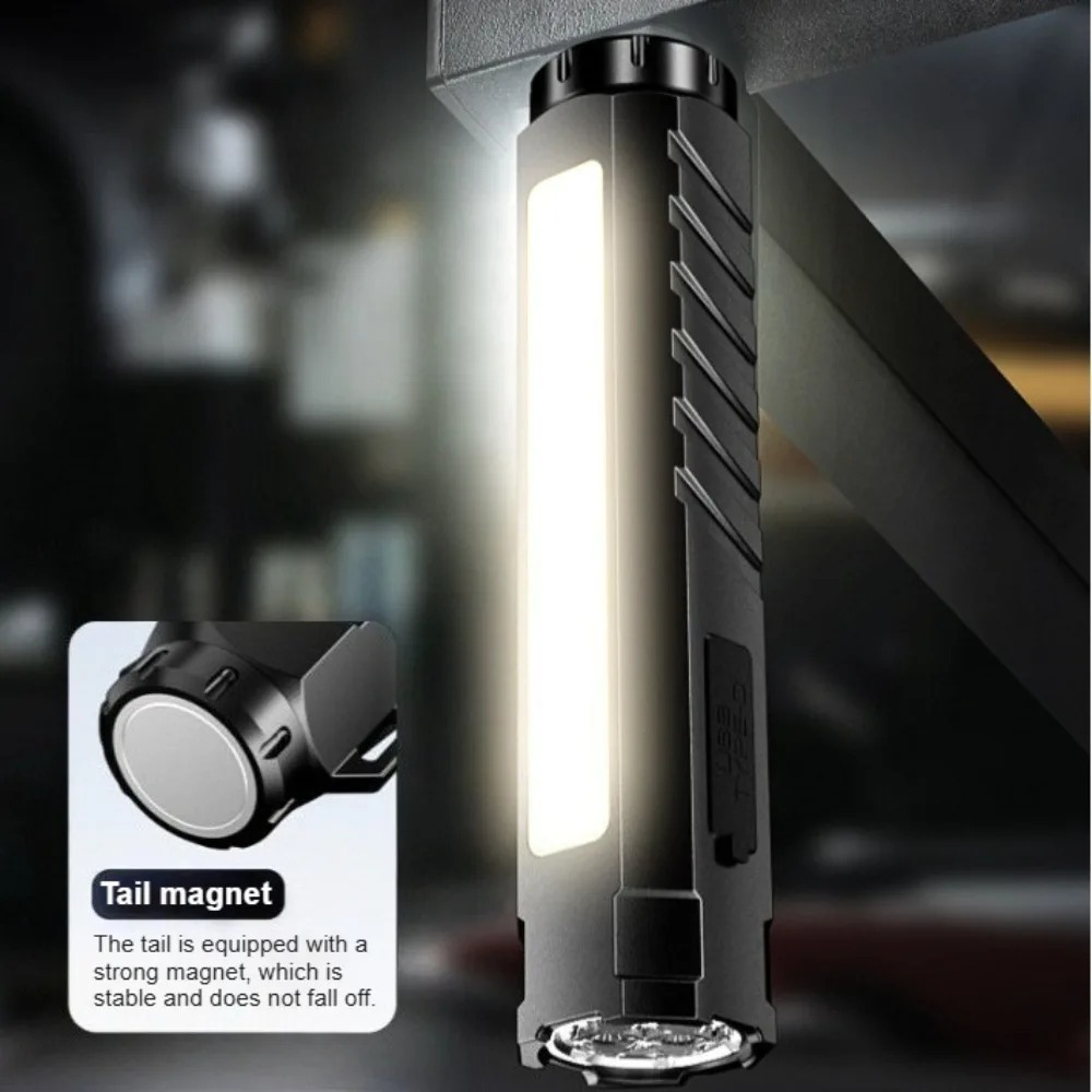 多機能強力LED懐中電灯、充電式カラフルネオンライト＆マグネ - Outdoor Lighting Rechargeable のレビューと価格