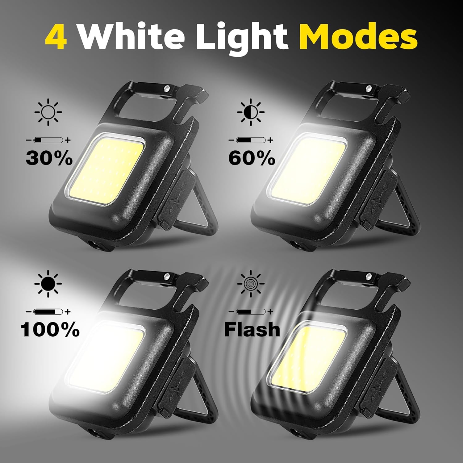 ポータブルキーホルダーライトミニ多機能キャンプ懐中電灯USB - Outdoor Lighting Rechargeable のレビューと価格