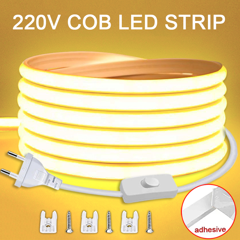 220V LED ストリップ オン/オフスイッチ付き 防水  - Outdoor Lighting Restaurant のレビューと価格