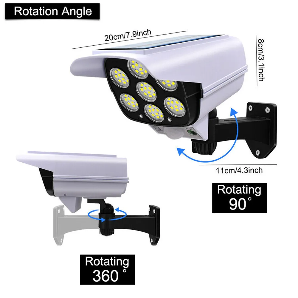 屋外ソーラーライトモーションセンサーセキュリティダミーカメラ - Outdoor Lighting Experts のレビューと価格