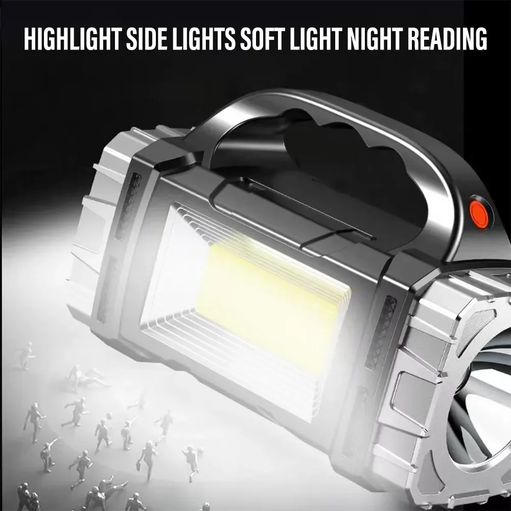 新しいアップグレード充電式ハイパワーソーラー LED 懐中電 - Outdoor Lighting Construction のレビューと価格