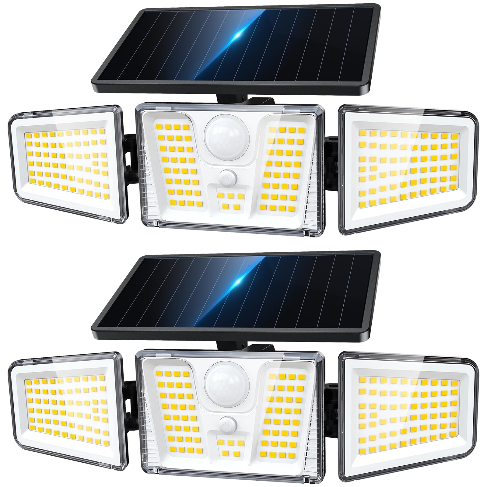 ソーラーフラッドライト、210 LEDモーションセンサー屋外 - Outdoor Lighting Experts のレビューと価格