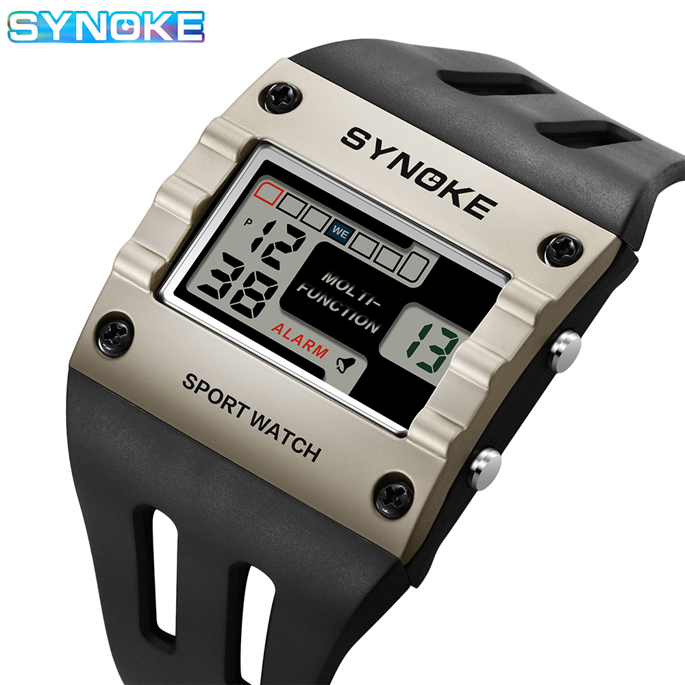 Synoke-男性用デジタルスポーツウォッチ,電子,防水,ナ - Outdoor Lighting Trends のレビューと価格