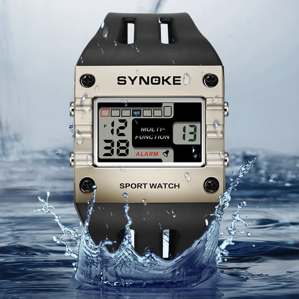 Synoke-男性用デジタルスポーツウォッチ,電子,防水,ナ - Outdoor Lighting Trends のレビューと価格