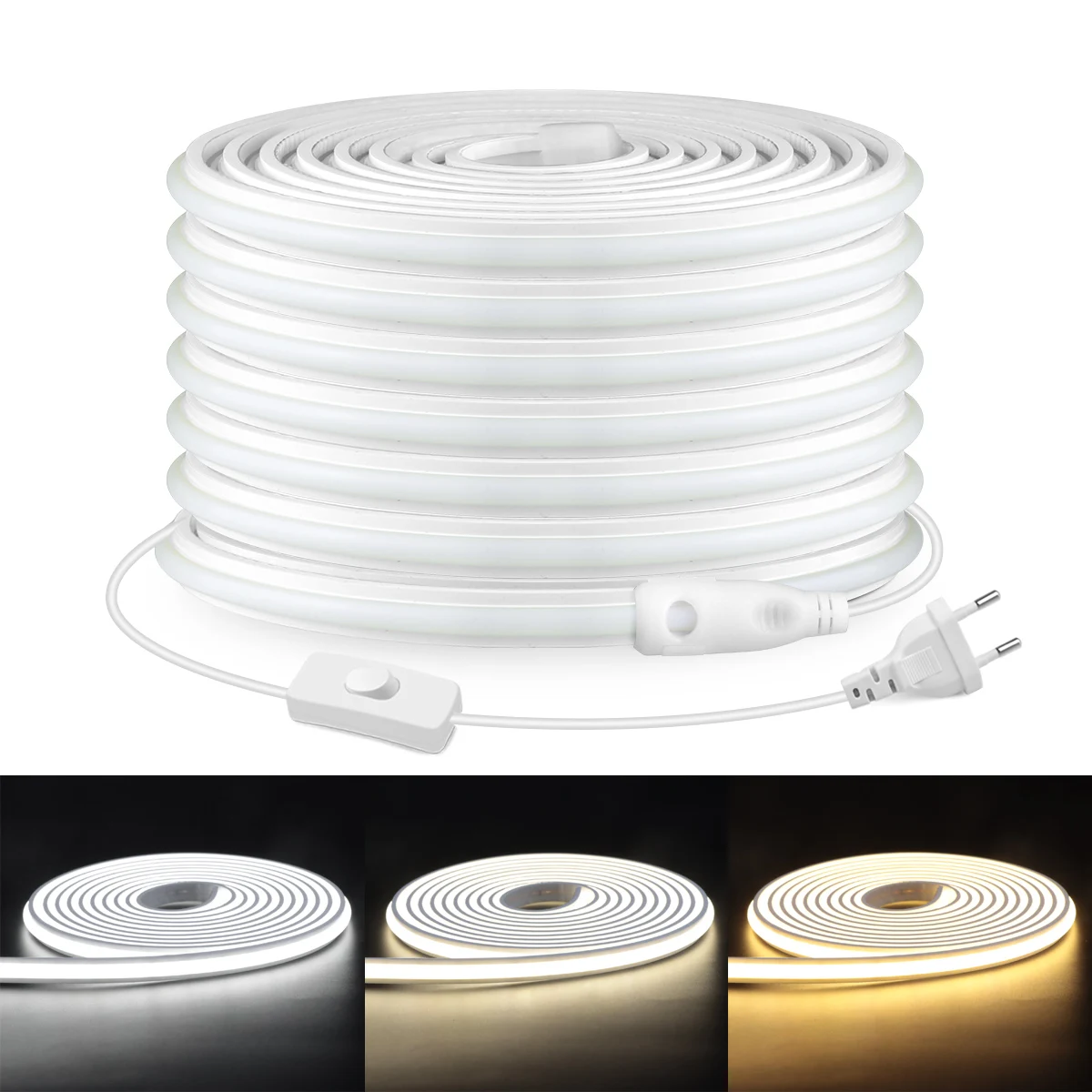 220V リアルシリコンチューブライト COB ネオン LE - Outdoor Lighting Led Strip のレビューと価格