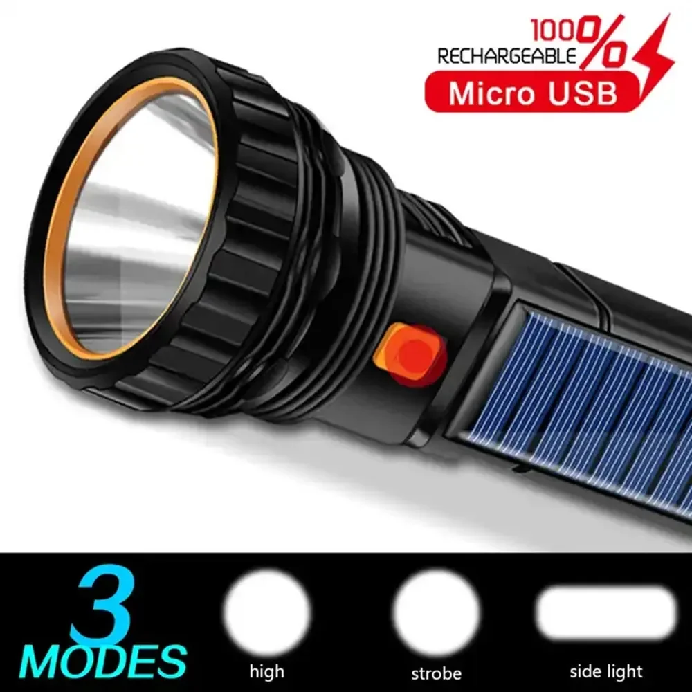 1PC 多機能ソーラー LED 懐中電灯屋外長距離トーチ緊急 - Outdoor Lighting Bollards のレビューと価格