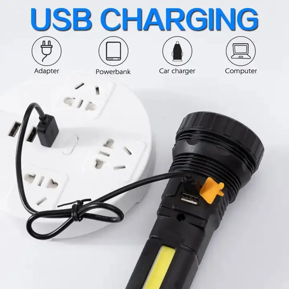 1PC 多機能ソーラー LED 懐中電灯屋外長距離トーチ緊急 - Outdoor Lighting Bollards のレビューと価格