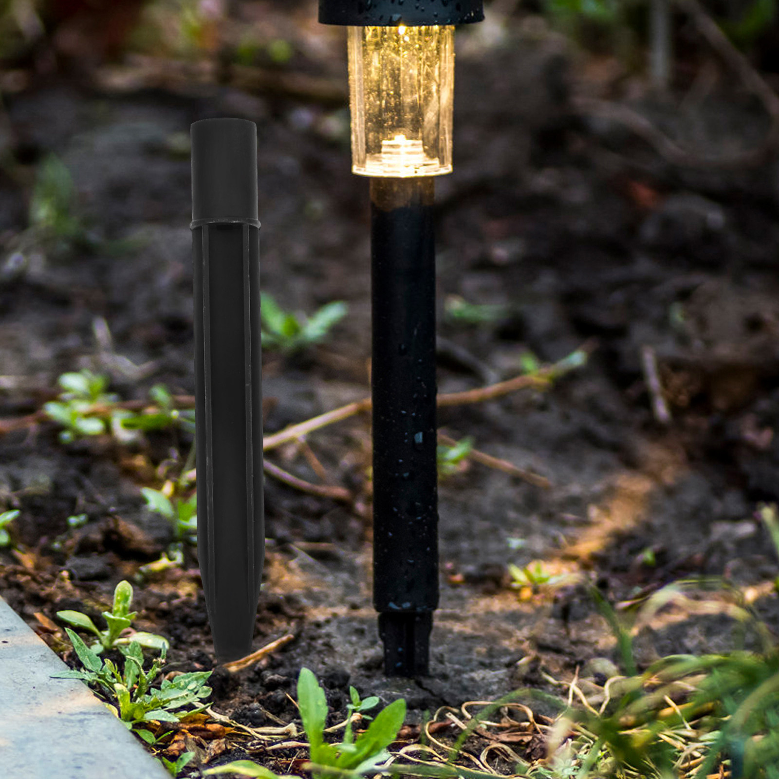 看板用の地面固定杭、ライト用の挿し込み棒、簡単に差し込むこと - Outdoor Lighting Landscape のレビューと価格
